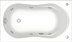 Bas Акриловая ванна Кэмерон 120x70 с гидромассажем